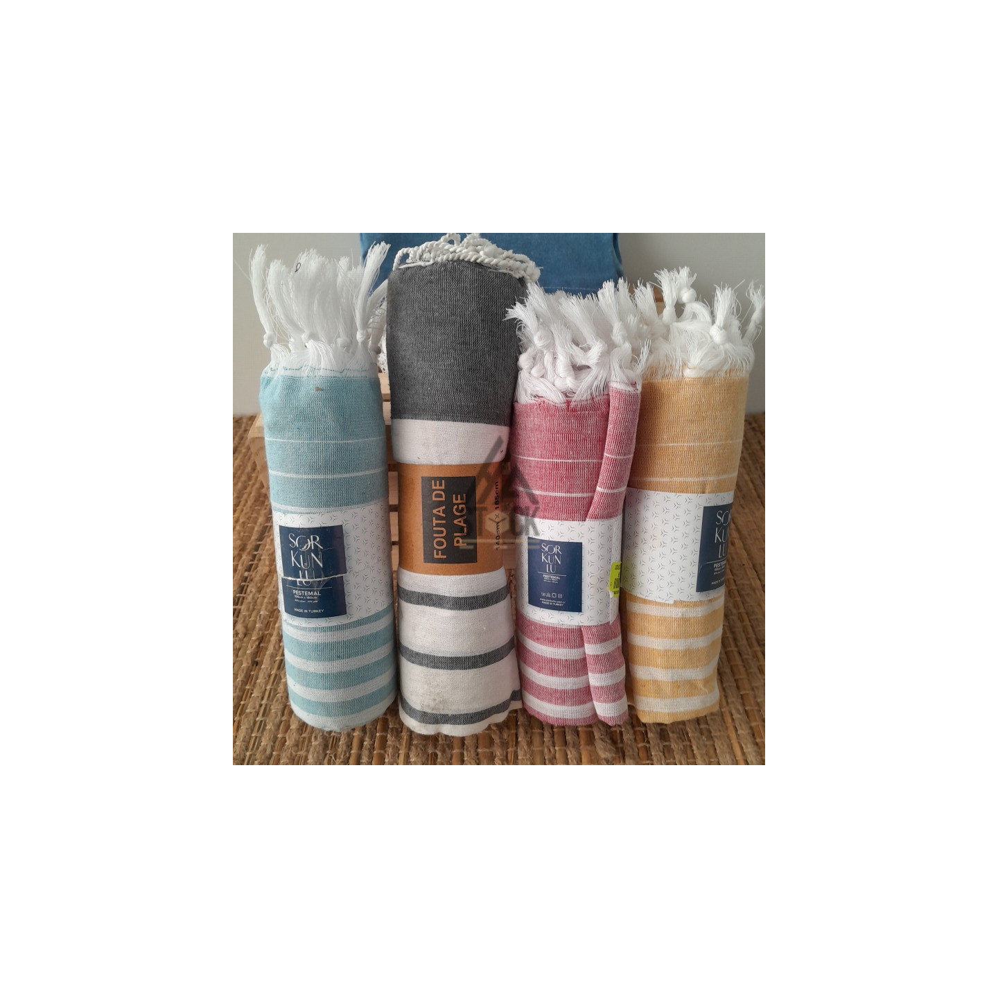 Fouta de plage - 25 pièces