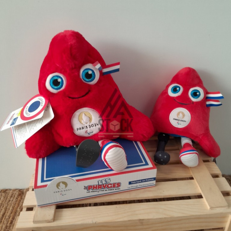 Peluche mascotte PARIS 2024 -55 pièces