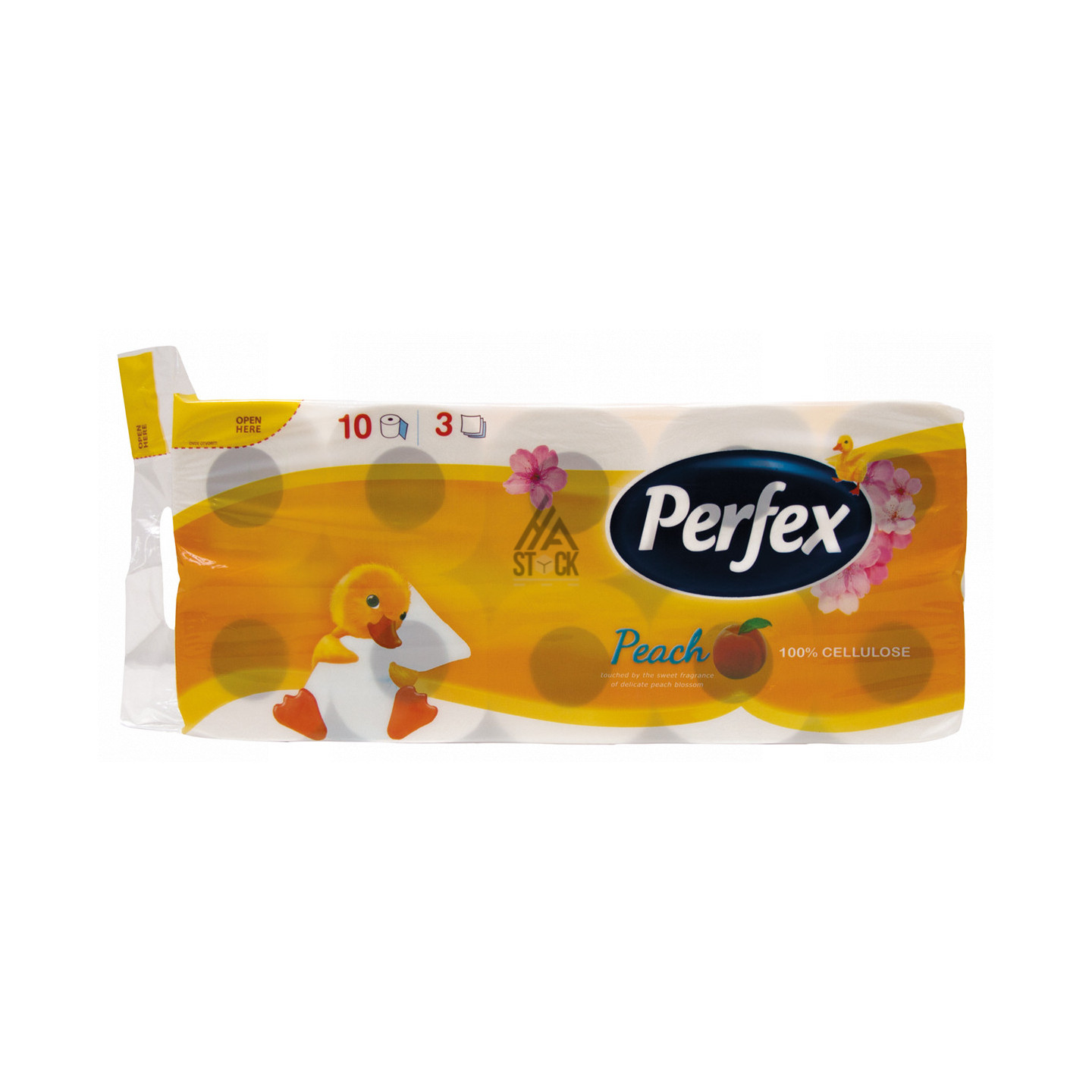 Papier toilette Pêche - PERFEX - 8 paquets