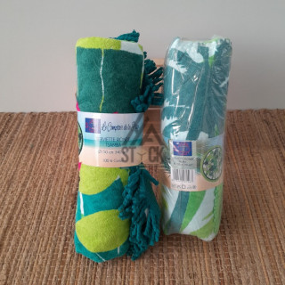 Serviette ronde TSAMBA de plage - 18 pièces