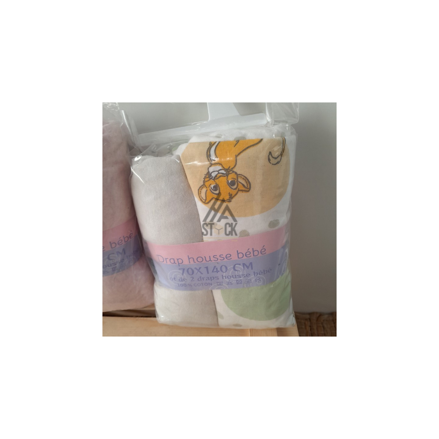 Drap housse bébé - 23 paquets
