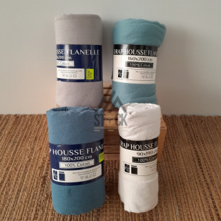 Drap housse flanelle - 28 paquets