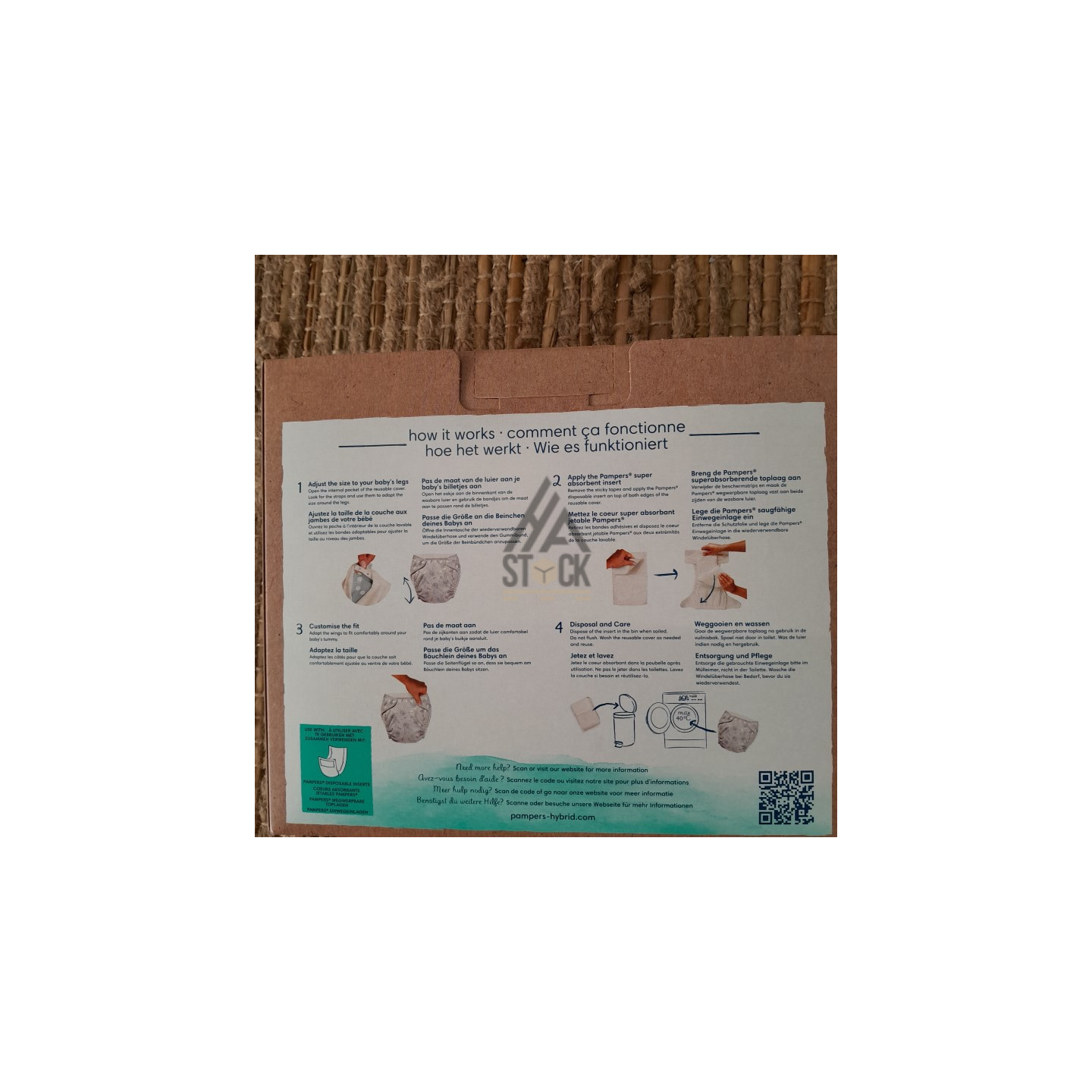 Couche lavable PAMPERS - 20 paquets