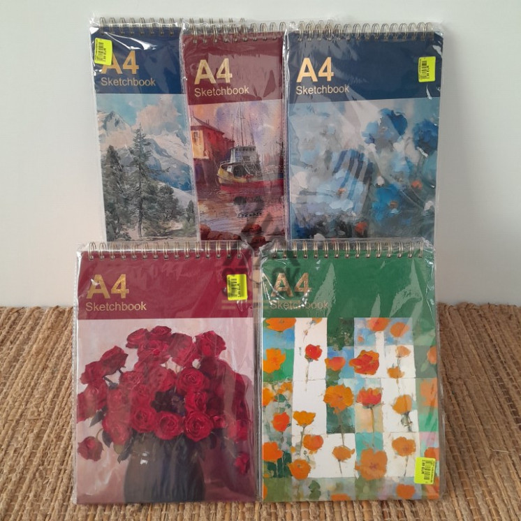 Sketchbook A4 - 60 pièces