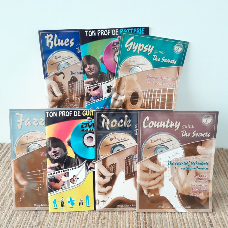 Livre 'apprendre la guitare' - 70 pièces