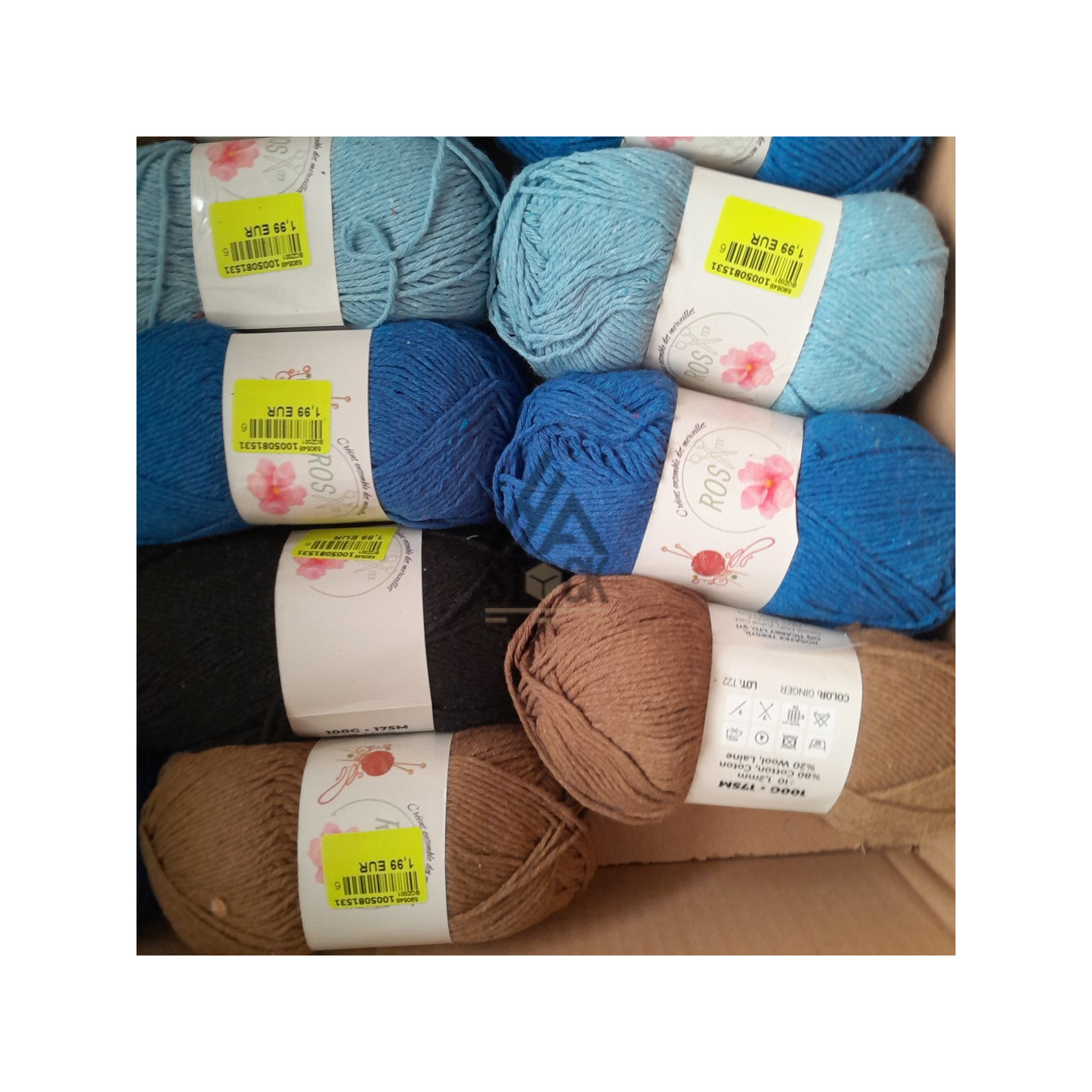 Pelote de laine - 115 pièces