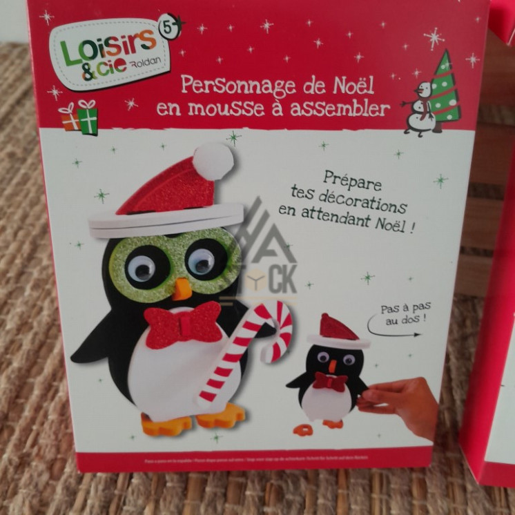 Suspensions en mousse a décorer NOEL - 65 pièces