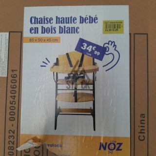 Chaise haute bébé - 5 pièces