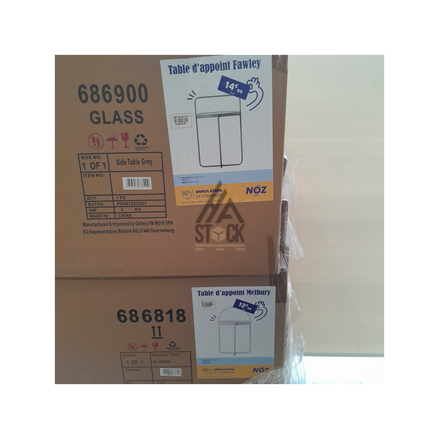 Table d'appoint fawley - 15 pièces