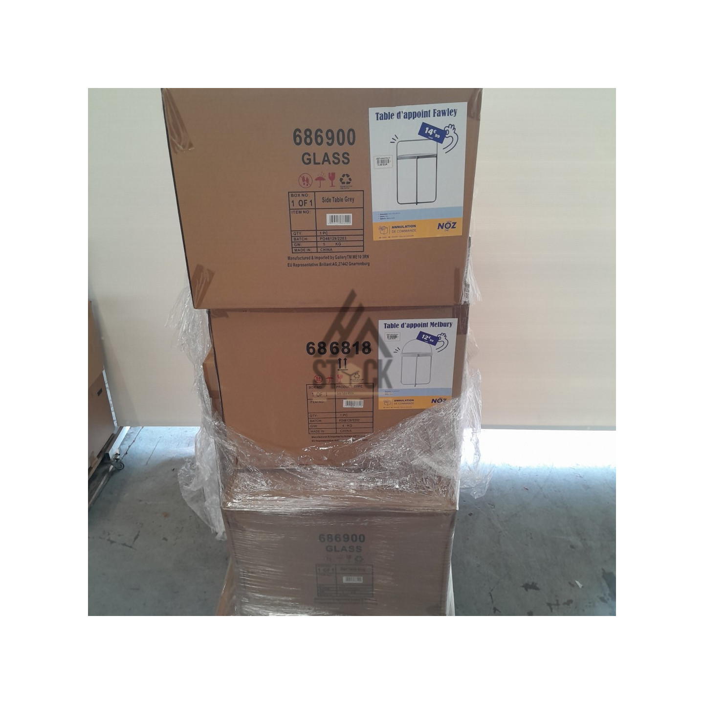 Table d'appoint fawley - 15 pièces