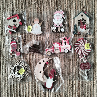 Décoration NOËL en bois  - 100 pièces