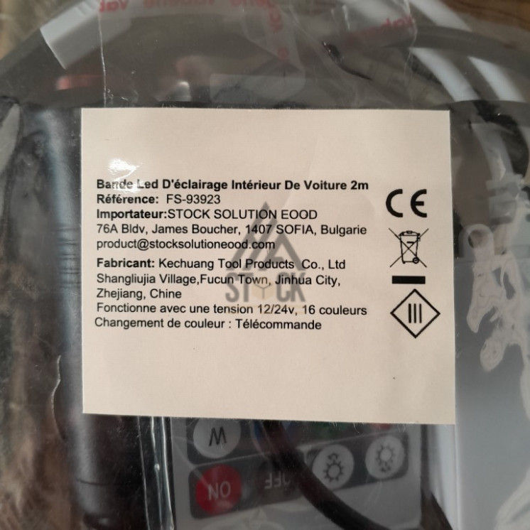 Ruban LED/Bande LED éclairage intérieur de voiture - 23 pièces