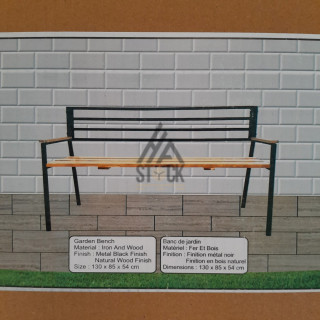 Banc de jardin - 2 pièces