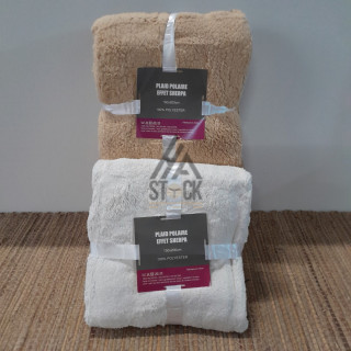 Plaid polaire effet SHERPA - 10 pièces