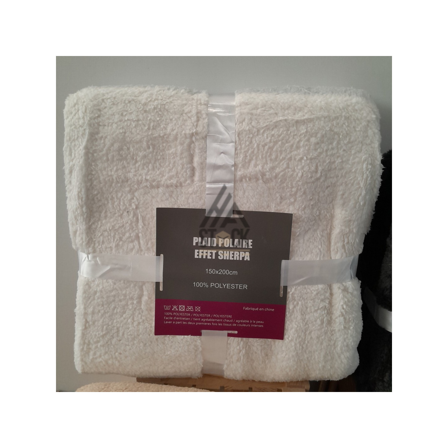 Plaid polaire effet SHERPA - 10 pièces