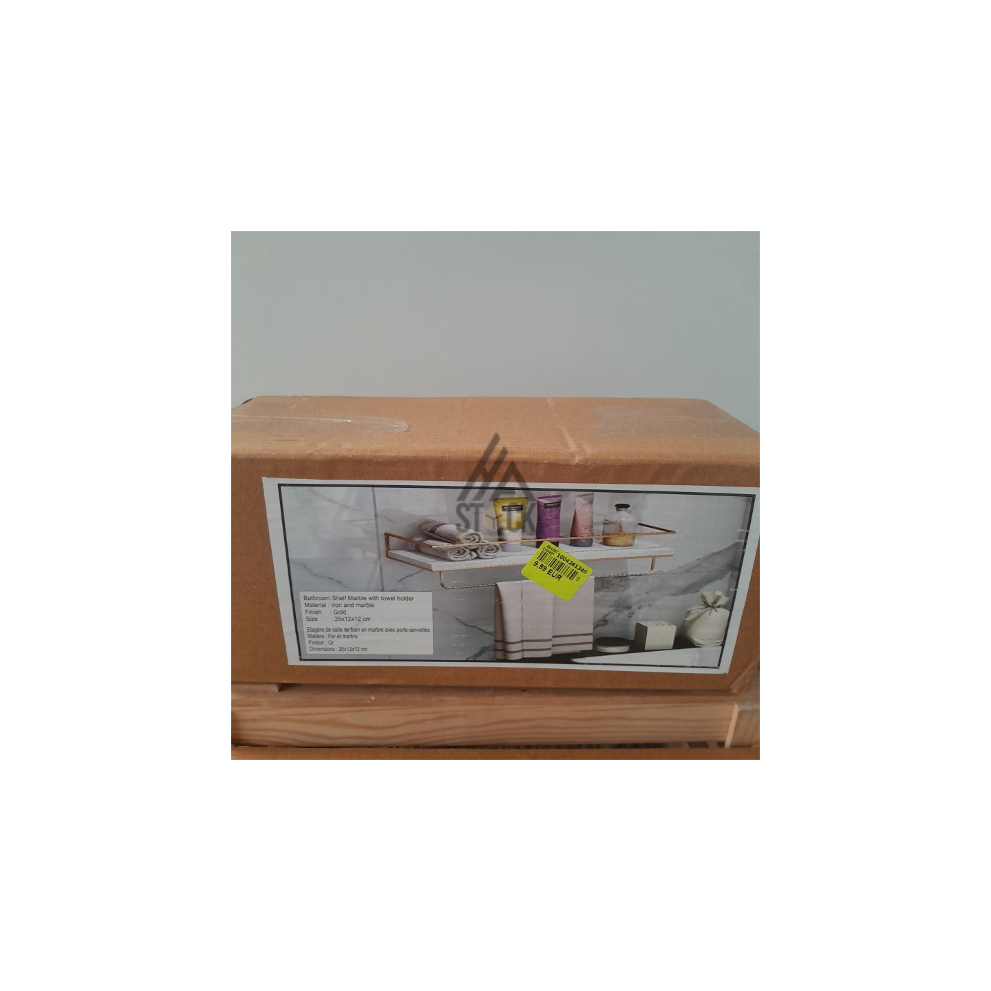 Etagère murale salle de bain - 12 pièces