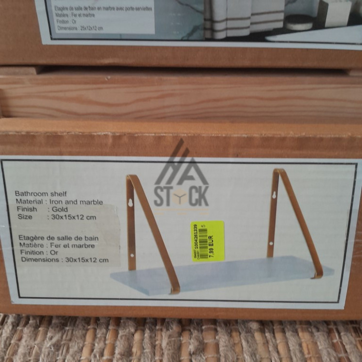 Etagère murale salle de bain - 12 pièces