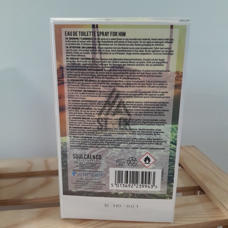 Eau de toilette - SOULCAL&CO - 40 pièces