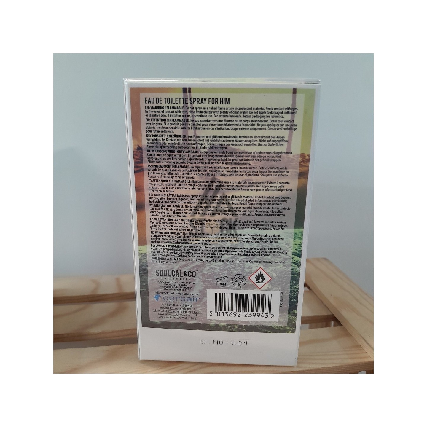 Eau de toilette - SOULCAL&CO - 40 pièces