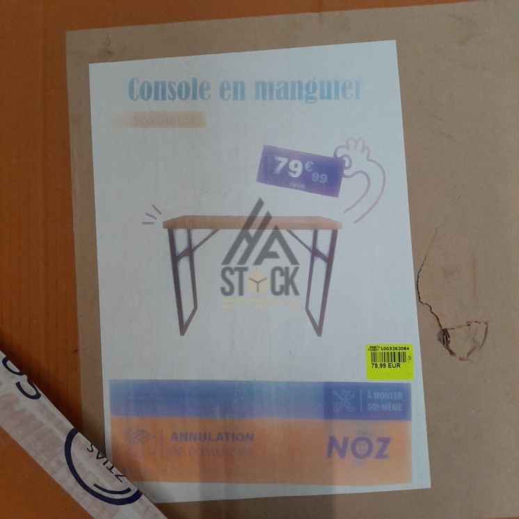 Console en bois de manguier - 2 pièces