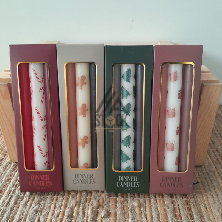 Coffret Bougie de noël - 96 pièces