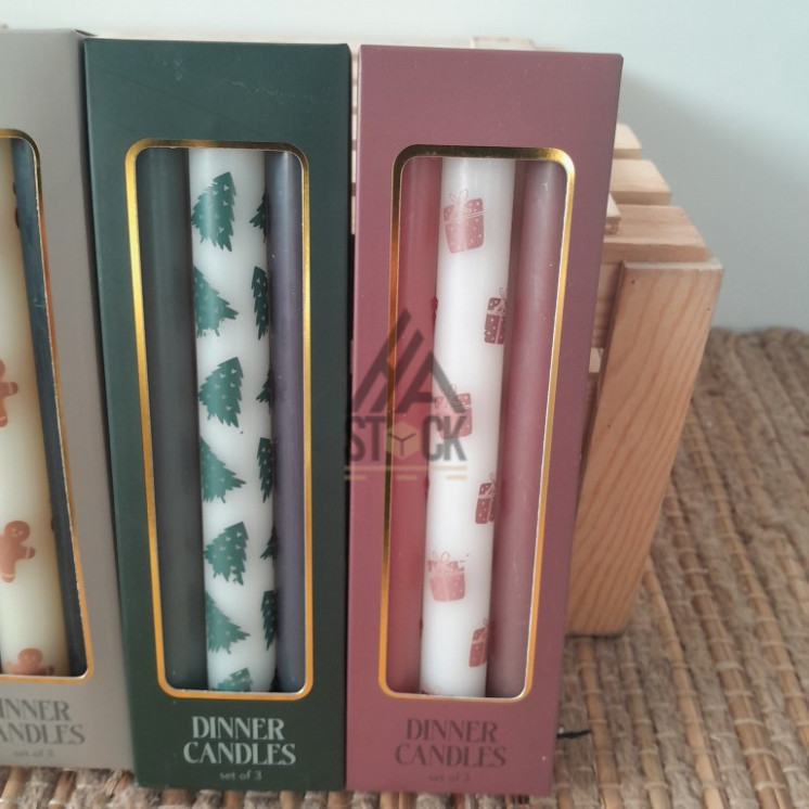 Coffret Bougie de noël - 48 pièces