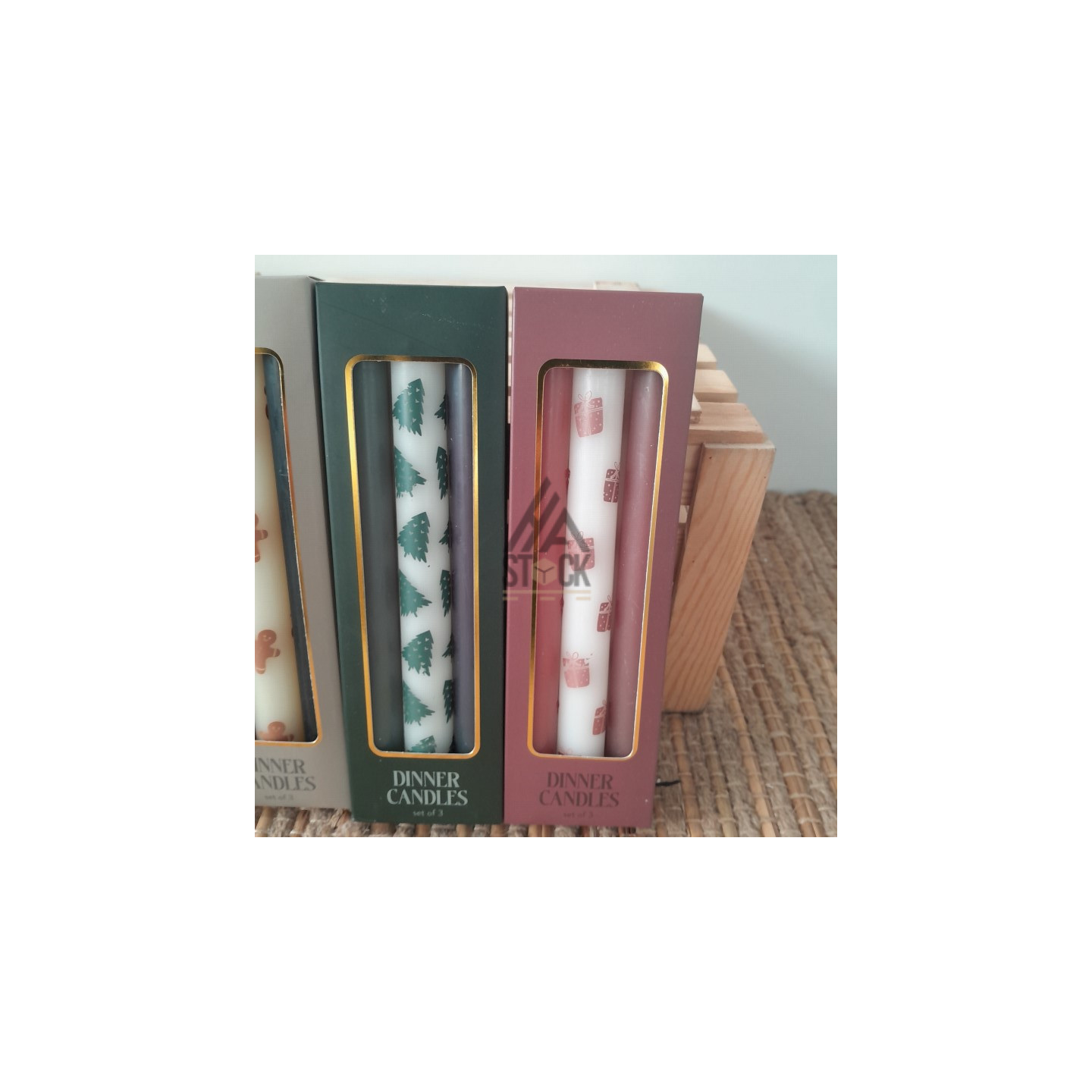 Coffret Bougie de noël - 48 pièces