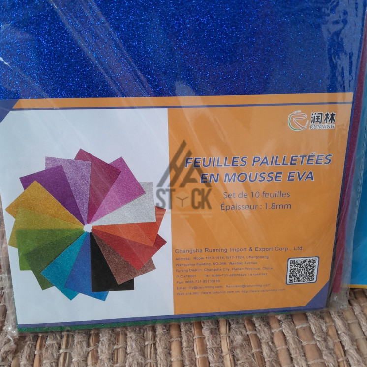 Feuille en mouse EVA - 130 paquets