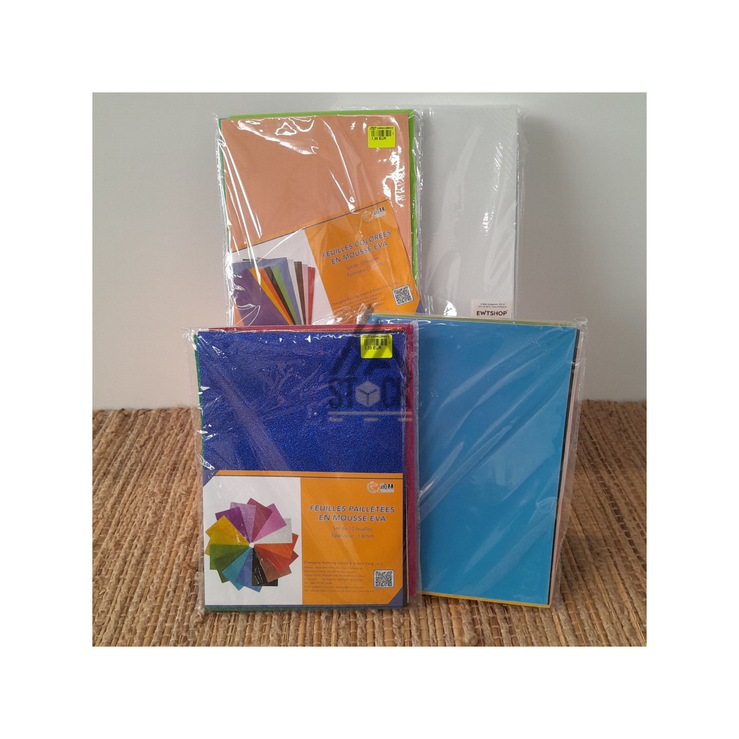 Feuille en mouse EVA - 130 paquets