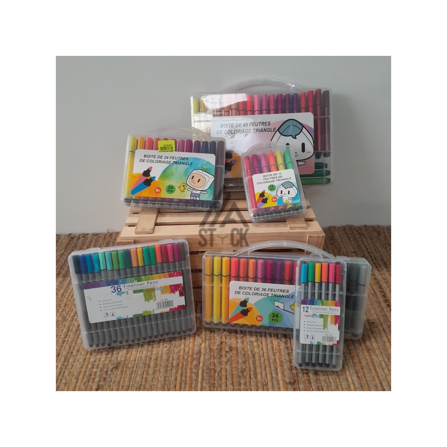 boîte de feutres - 45 pièces