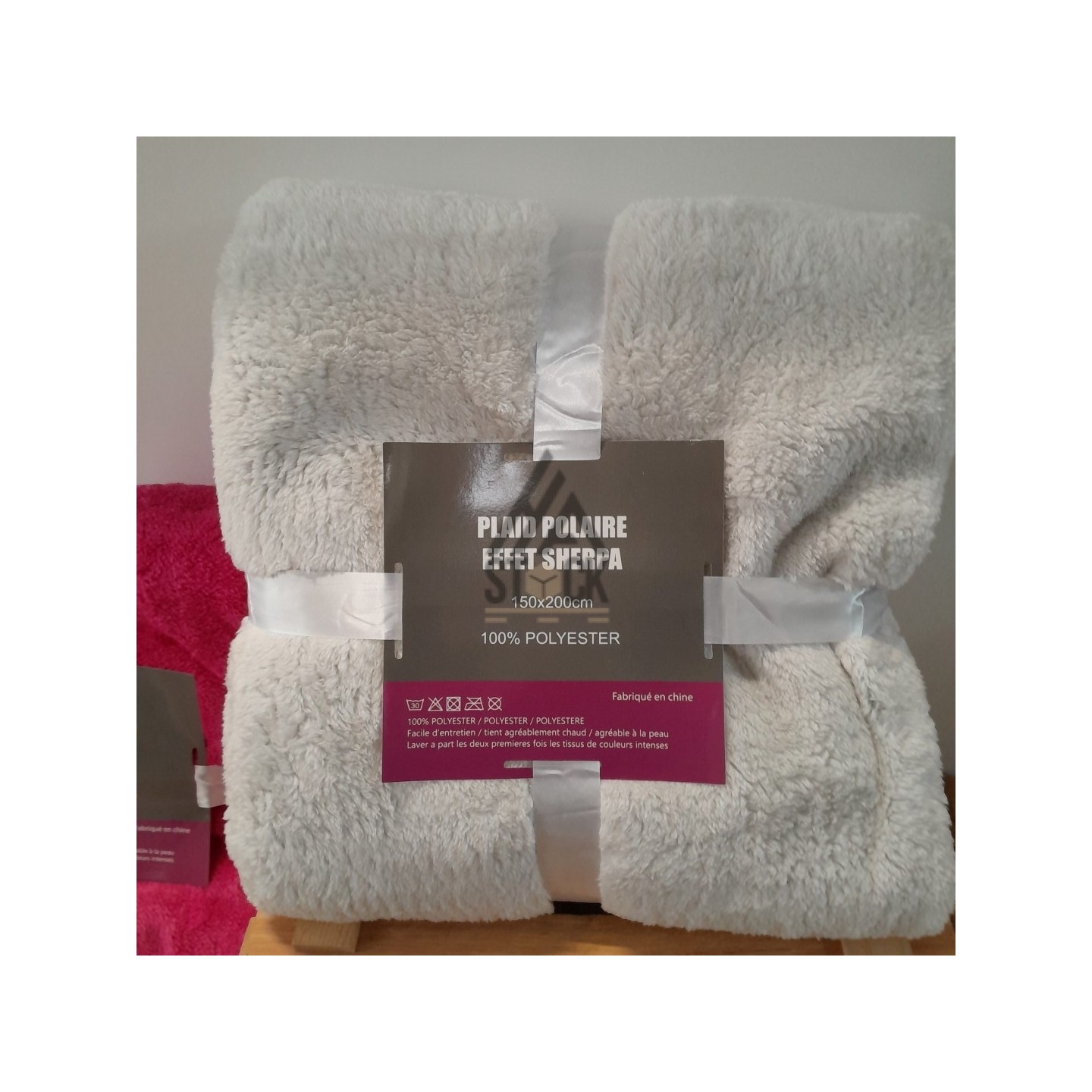 Plaid polaire effet SHERPA - 10 pièces