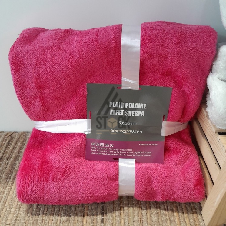 Plaid polaire effet SHERPA - 10 pièces