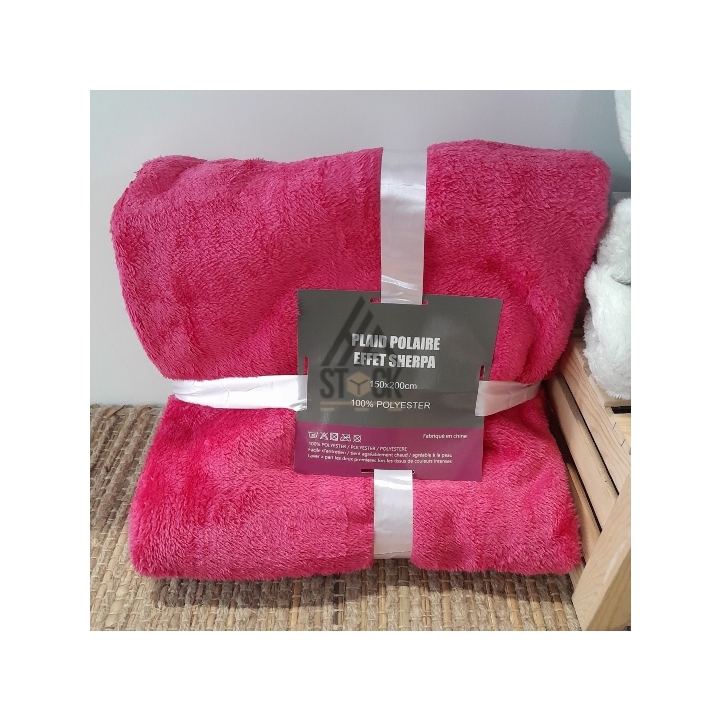 Plaid polaire effet SHERPA - 10 pièces