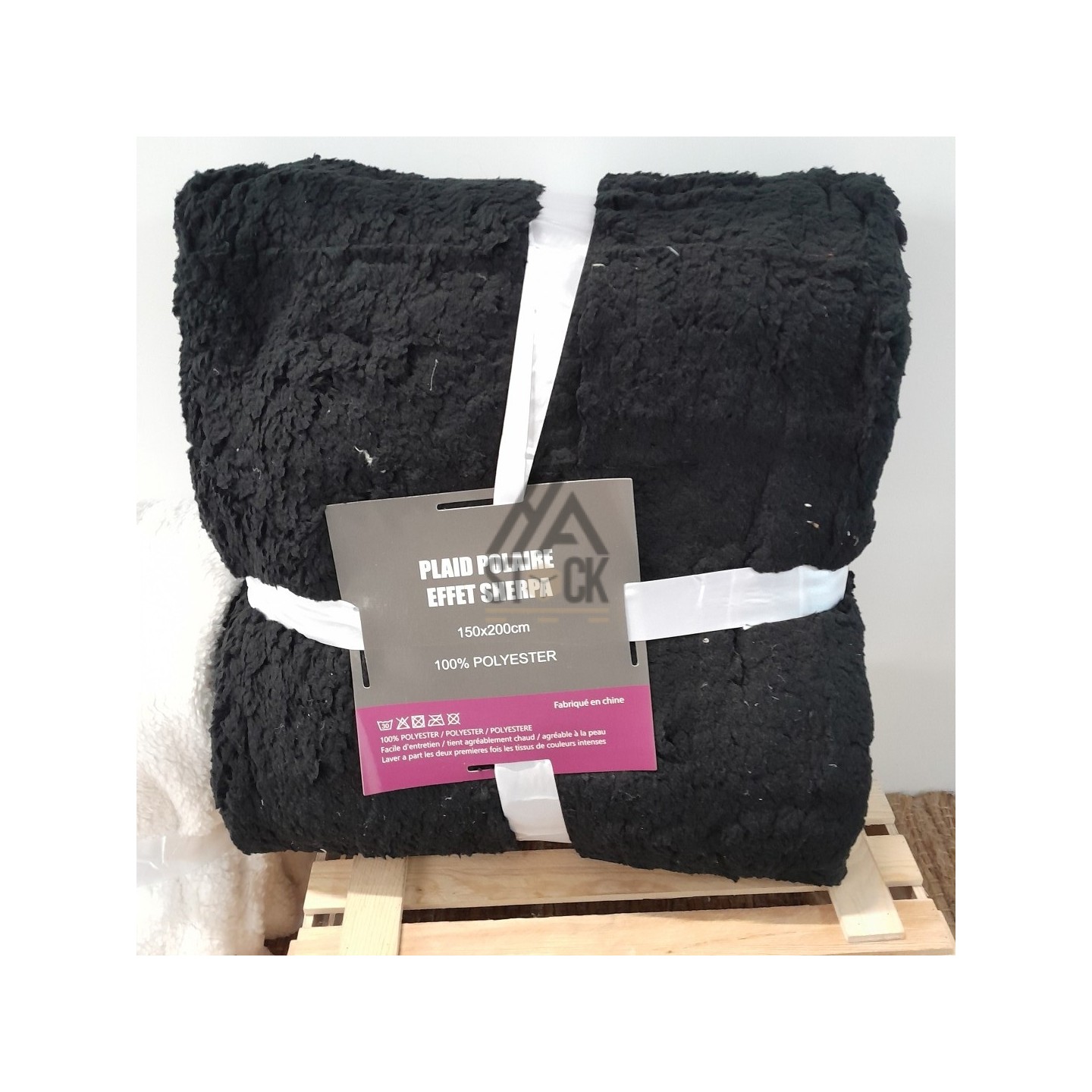 Plaid polaire effet SHERPA - 10 pièces