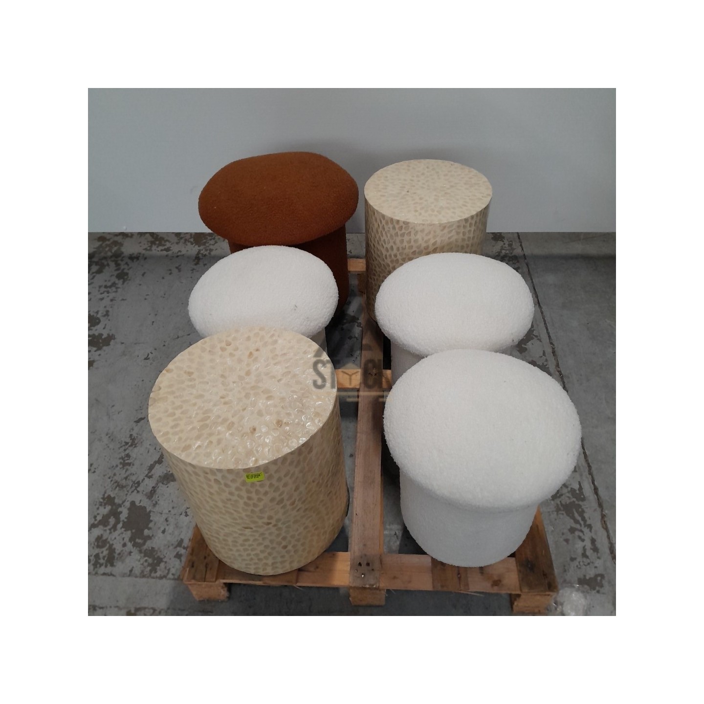 Pouf - 6 pièces