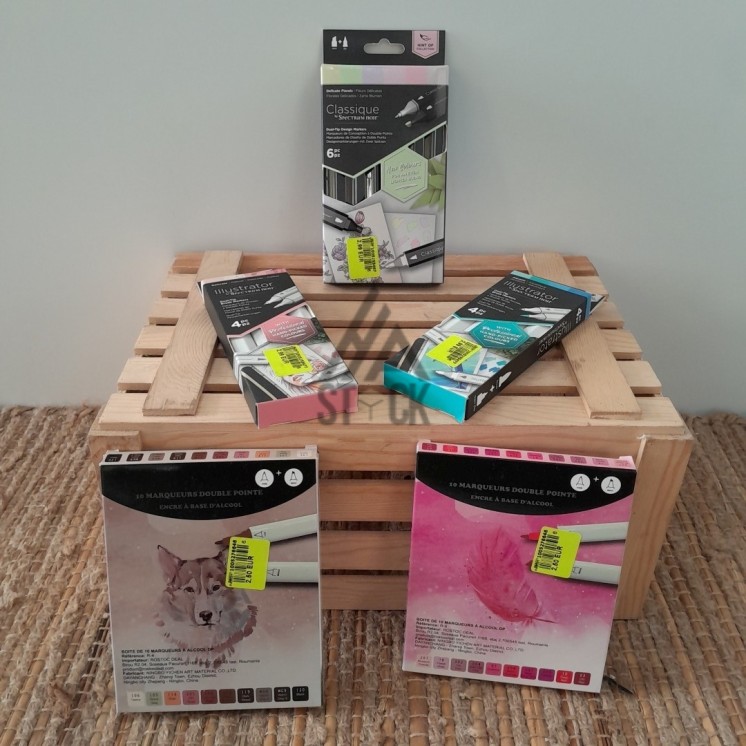 Boite de marqueur - 55 pièces