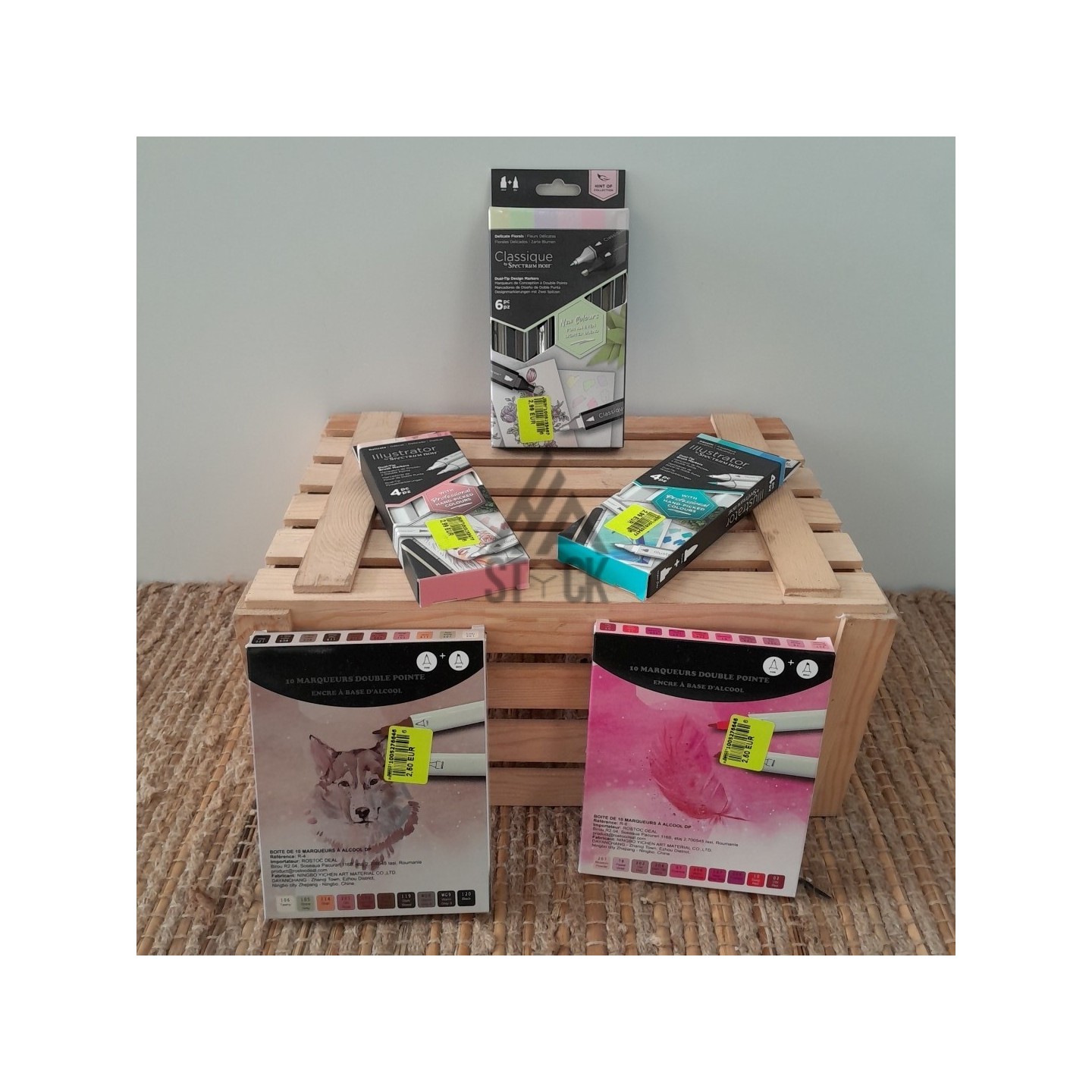 Boite de marqueur - 55 pièces