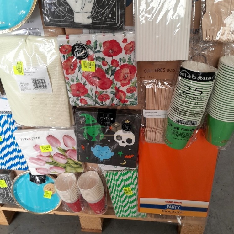 VAISSELLE JETABLE - 200 pièces