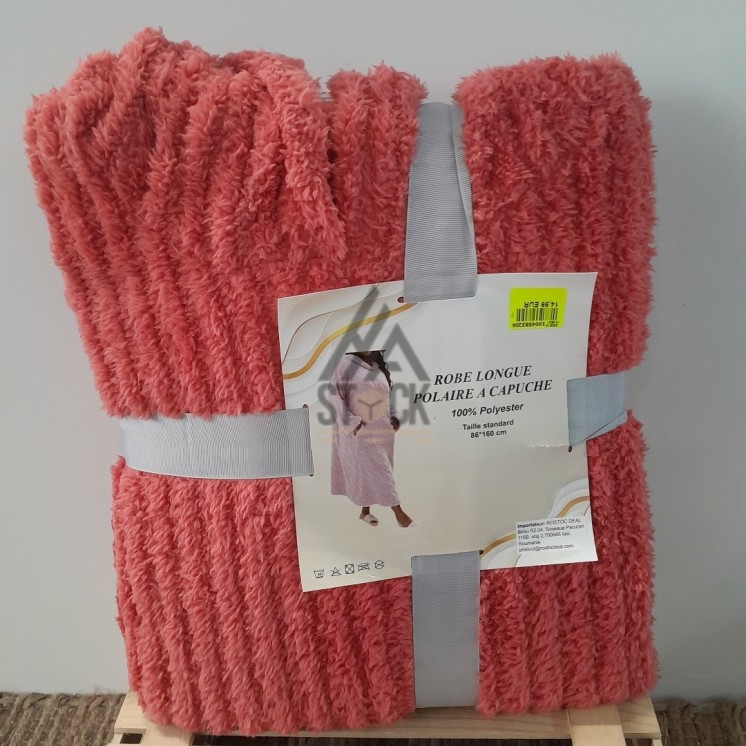 Robe longue polaire a capuche - 11 pièces