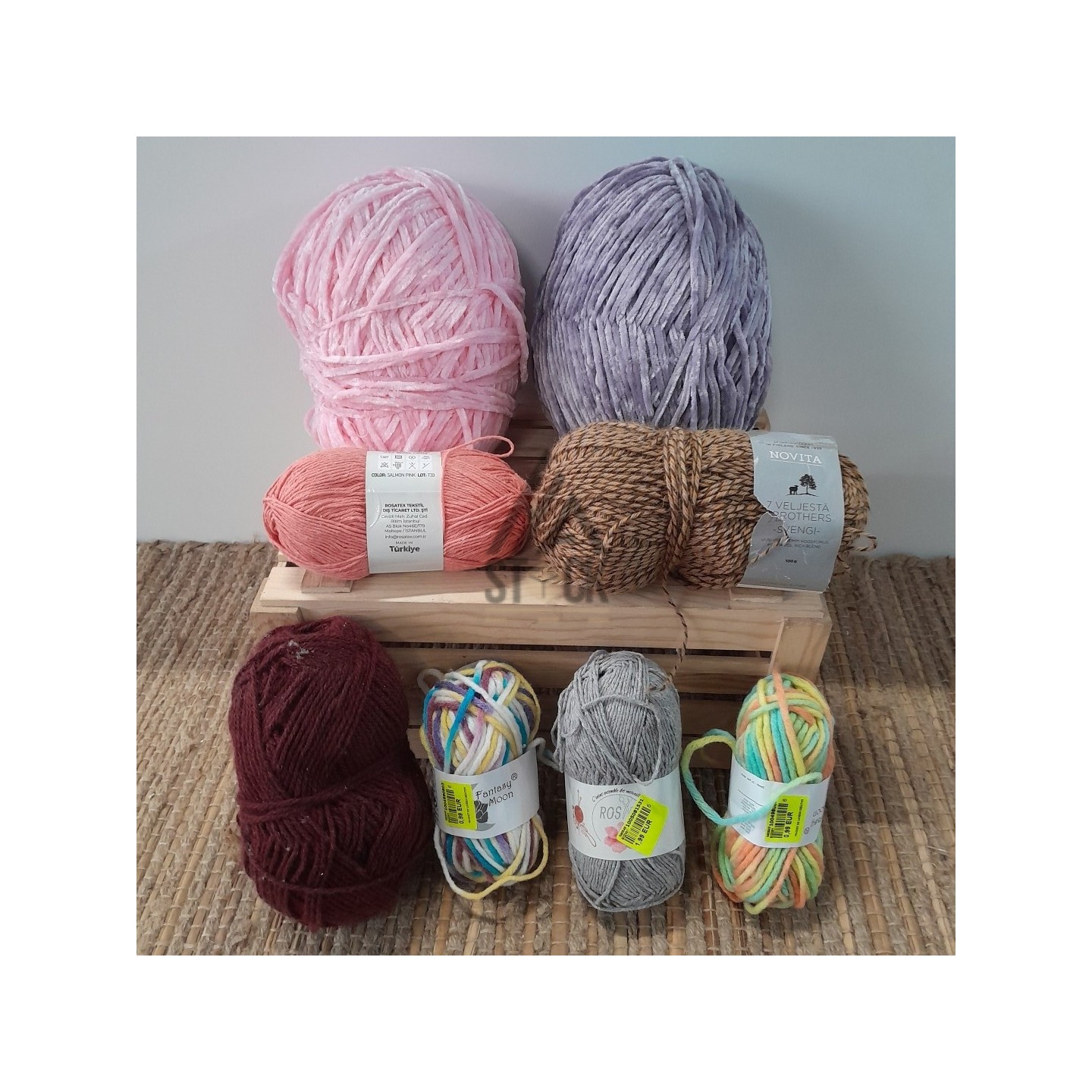 Pelote de laine -90 pièces