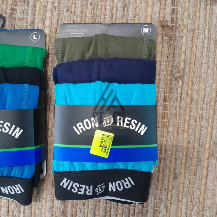 BOXER HOMME - IRON AND RESIN  - 30 paquets