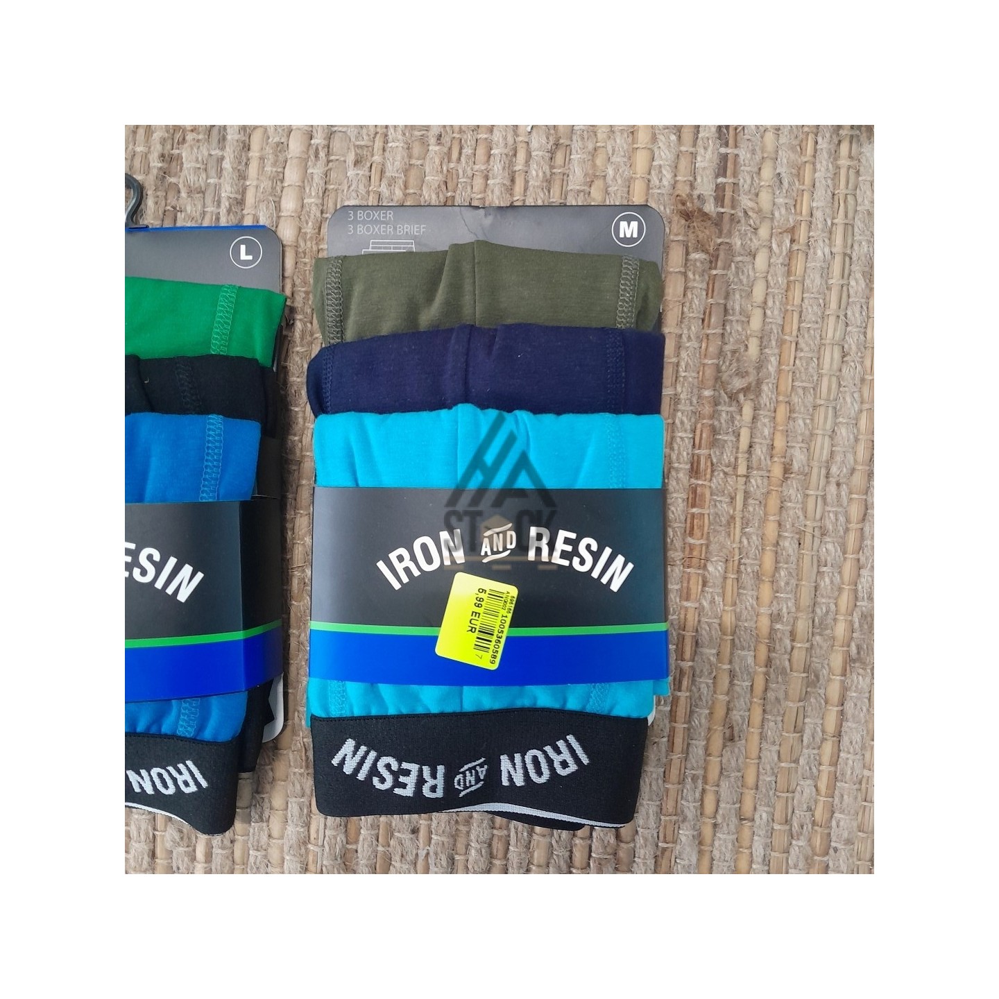 BOXER HOMME - IRON AND RESIN  - 30 paquets