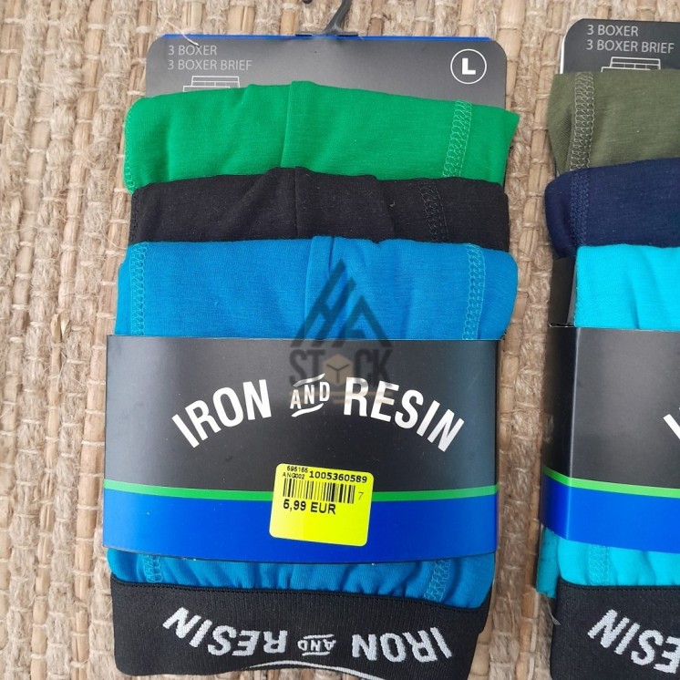 BOXER HOMME - IRON AND RESIN  - 30 paquets