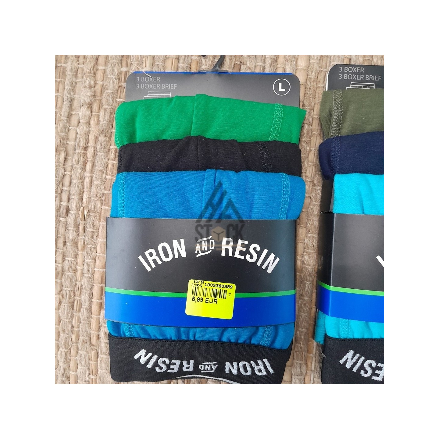 BOXER HOMME - IRON AND RESIN  - 30 paquets