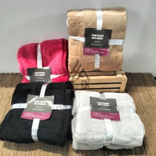 Plaid polaire effet SHERPA - 10 pièces