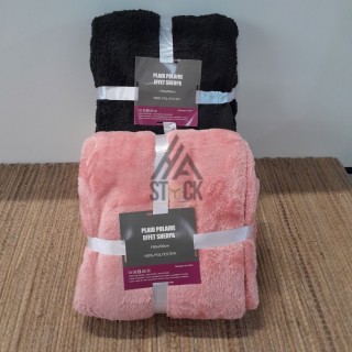 Plaid polaire effet SHERPA - 10 pièces