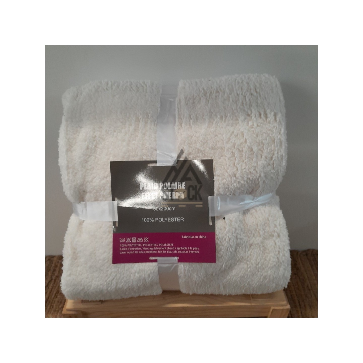 Plaid polaire effet SHERPA - 10 pièces