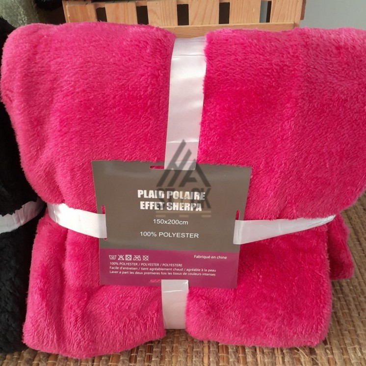 Plaid polaire effet SHERPA - 10 pièces