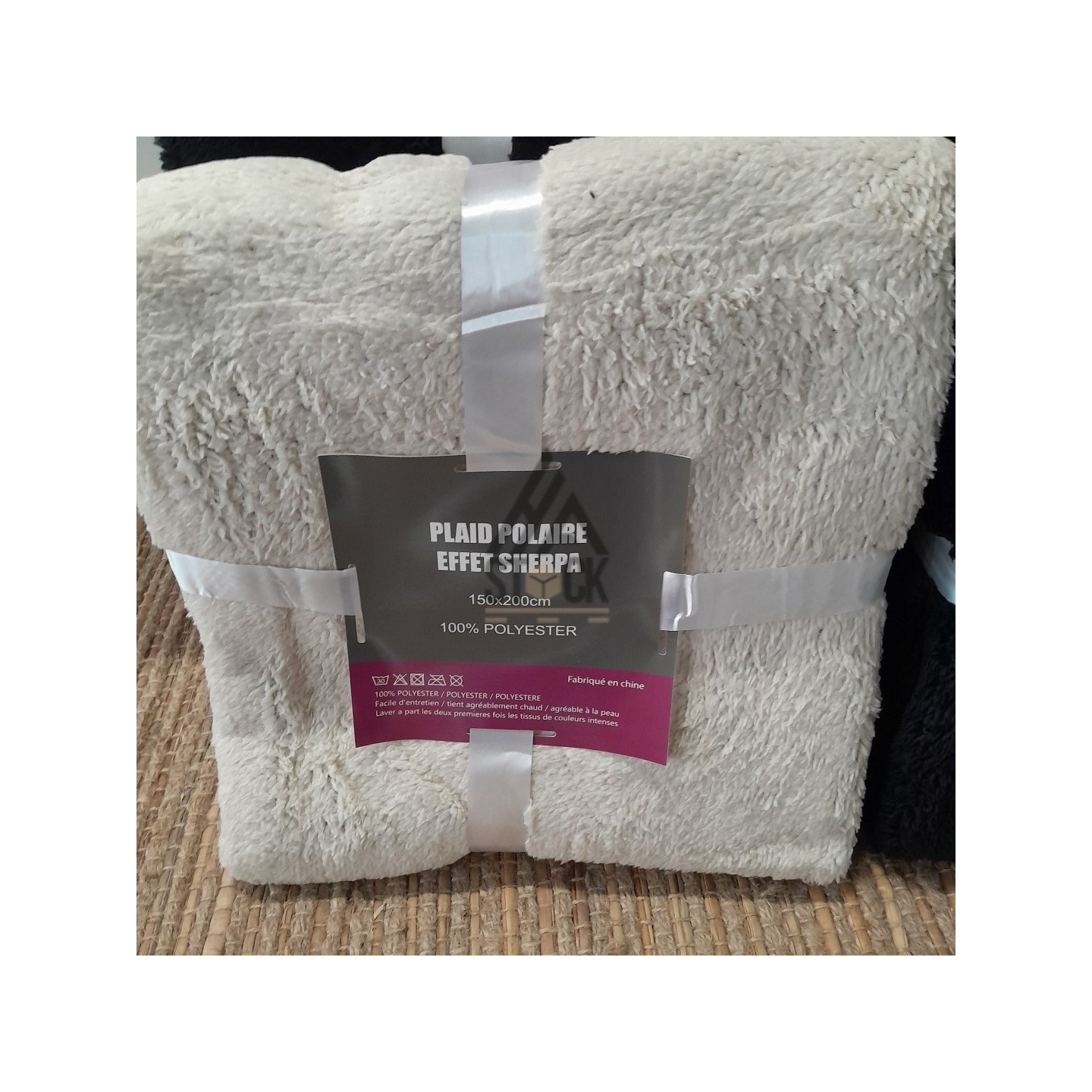 Plaid polaire effet SHERPA - 10 pièces