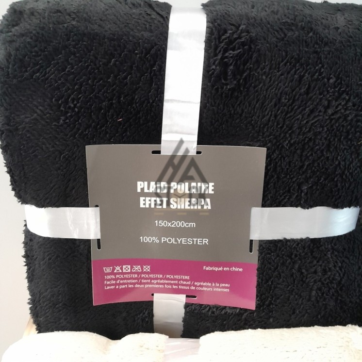 Plaid polaire effet SHERPA - 10 pièces